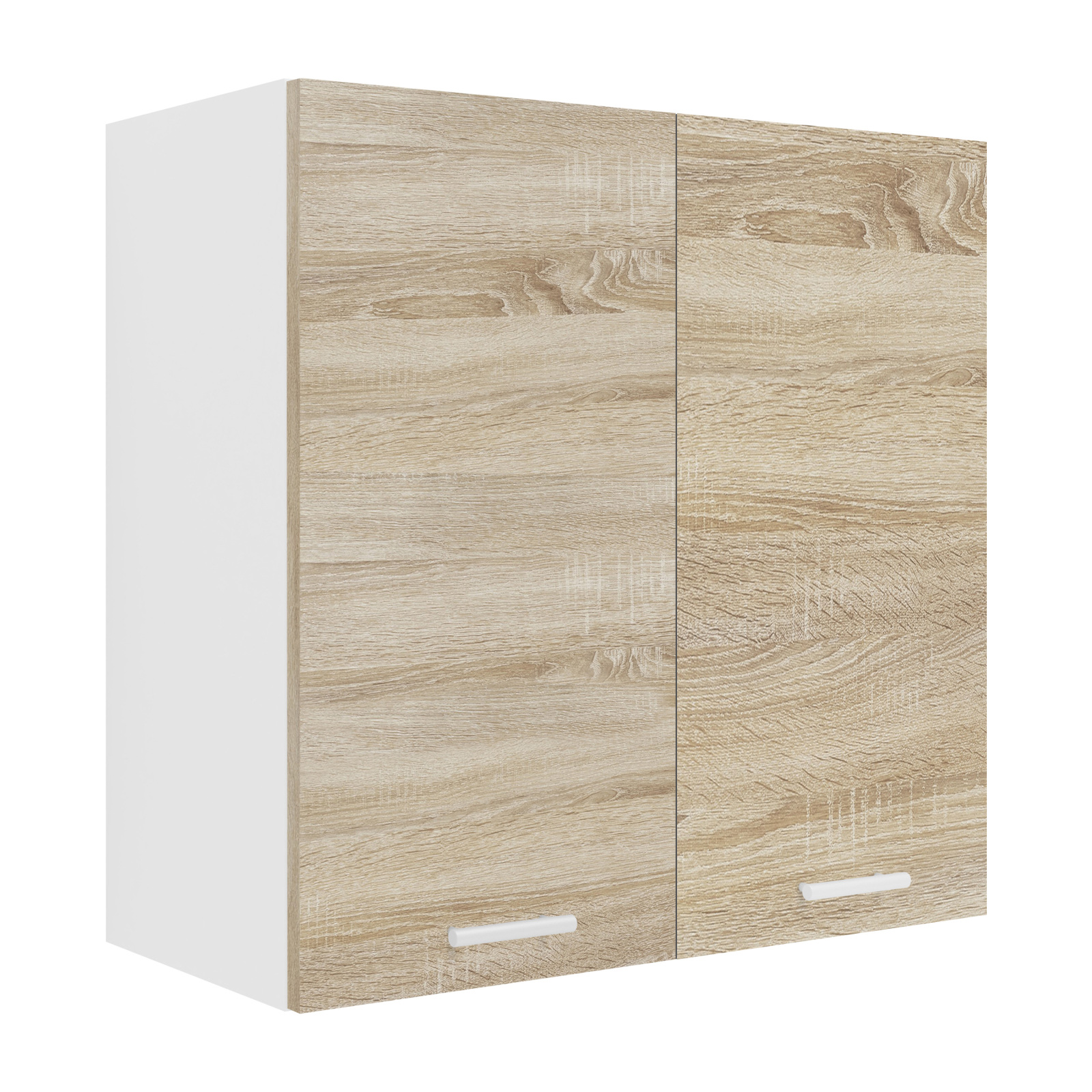 Hängeschrank ESILO - weiß - Sonoma Eiche - 60 cm