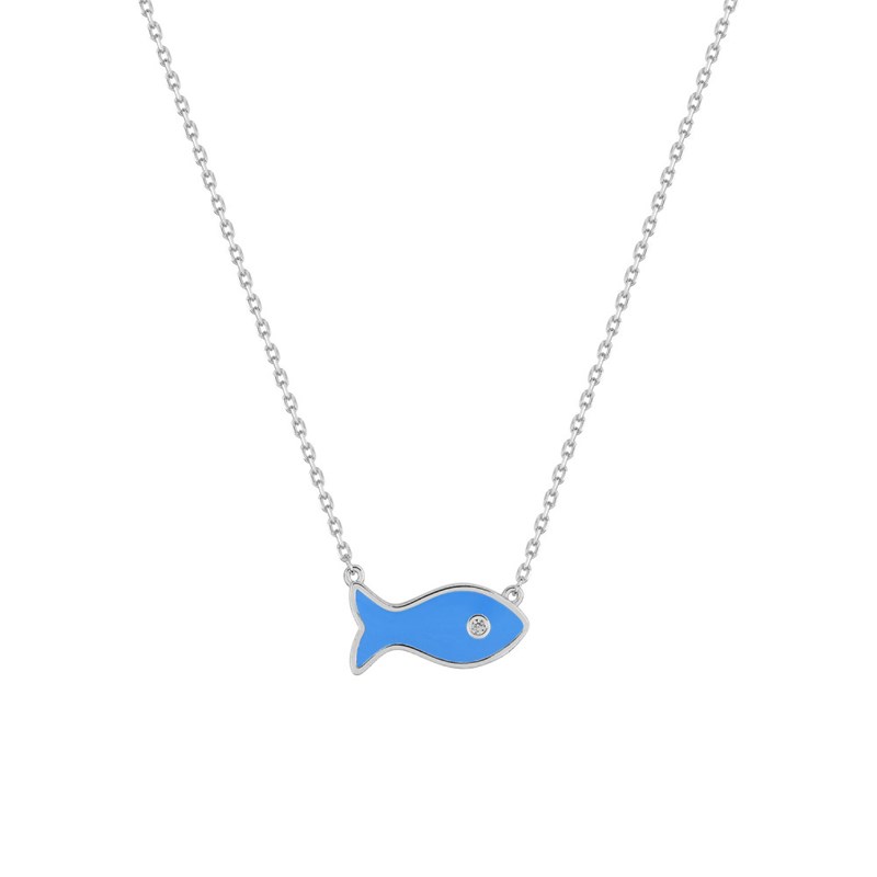 Collier Femme - Oxyde de zirconium - Argent 925 - Longueur : 42 cm