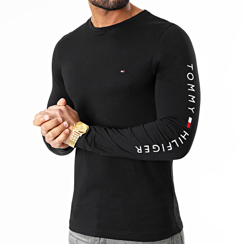 Tee Shirt Manches Longues Logo 9096 Noir