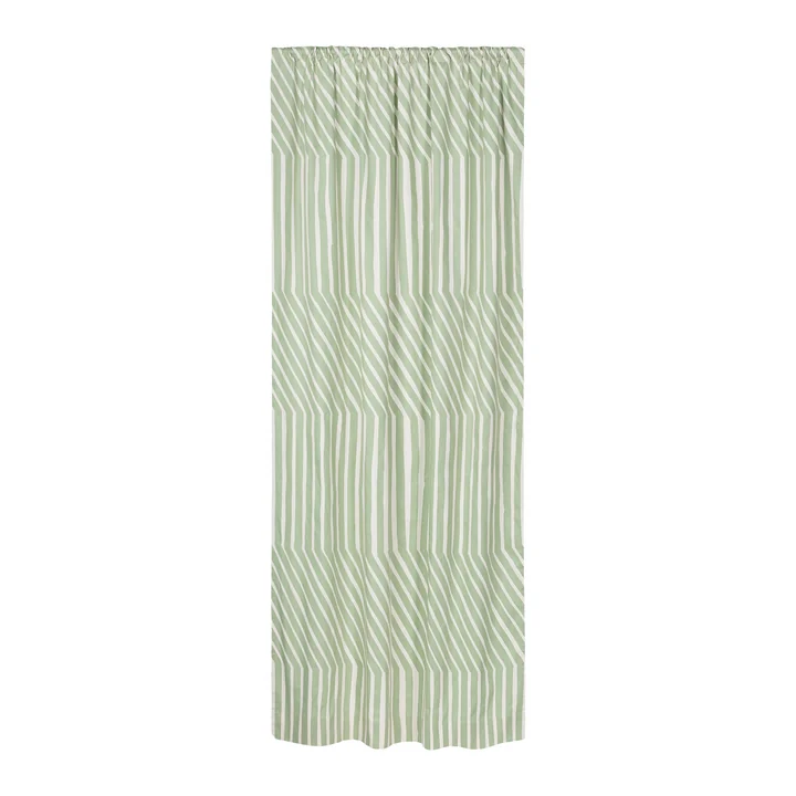 Marimekko - Kalasääski Ready Made Curtain, 135 x 250 cm, cotton / sage