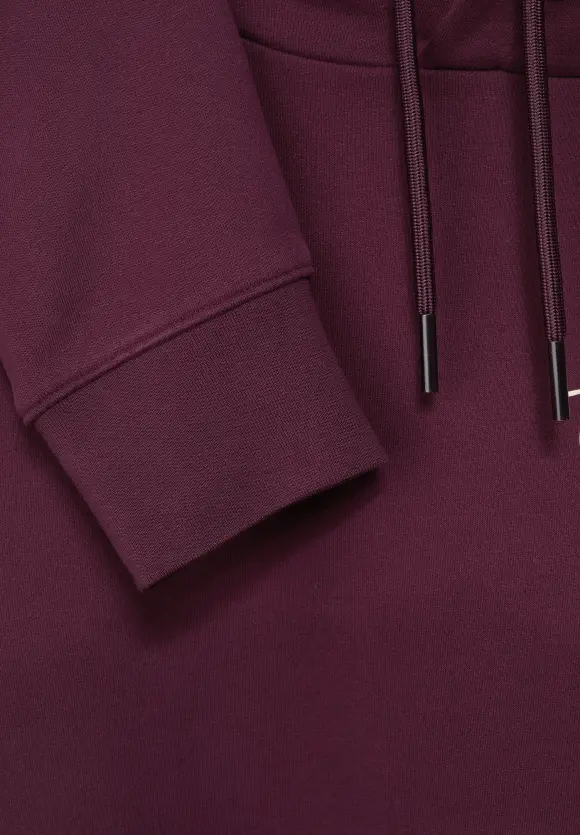 Sweatshirt mit Kapuze - burgundy red