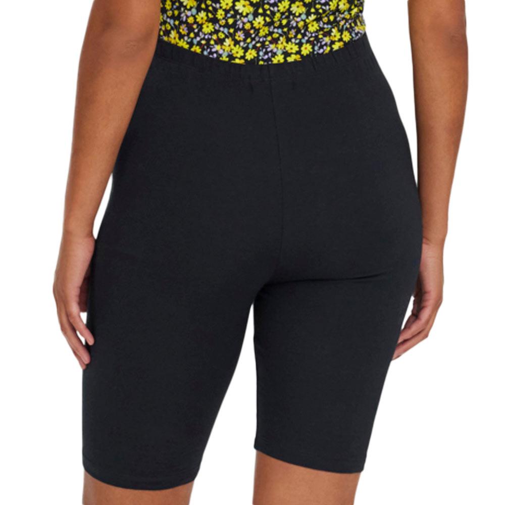 Mamalicious X2 Shorts de Grossesse Noir/Jaune Femme Mamalicious Biker