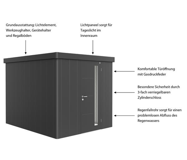 Biohort Gerätehaus Neo 3B, ca. B236/H222/T292