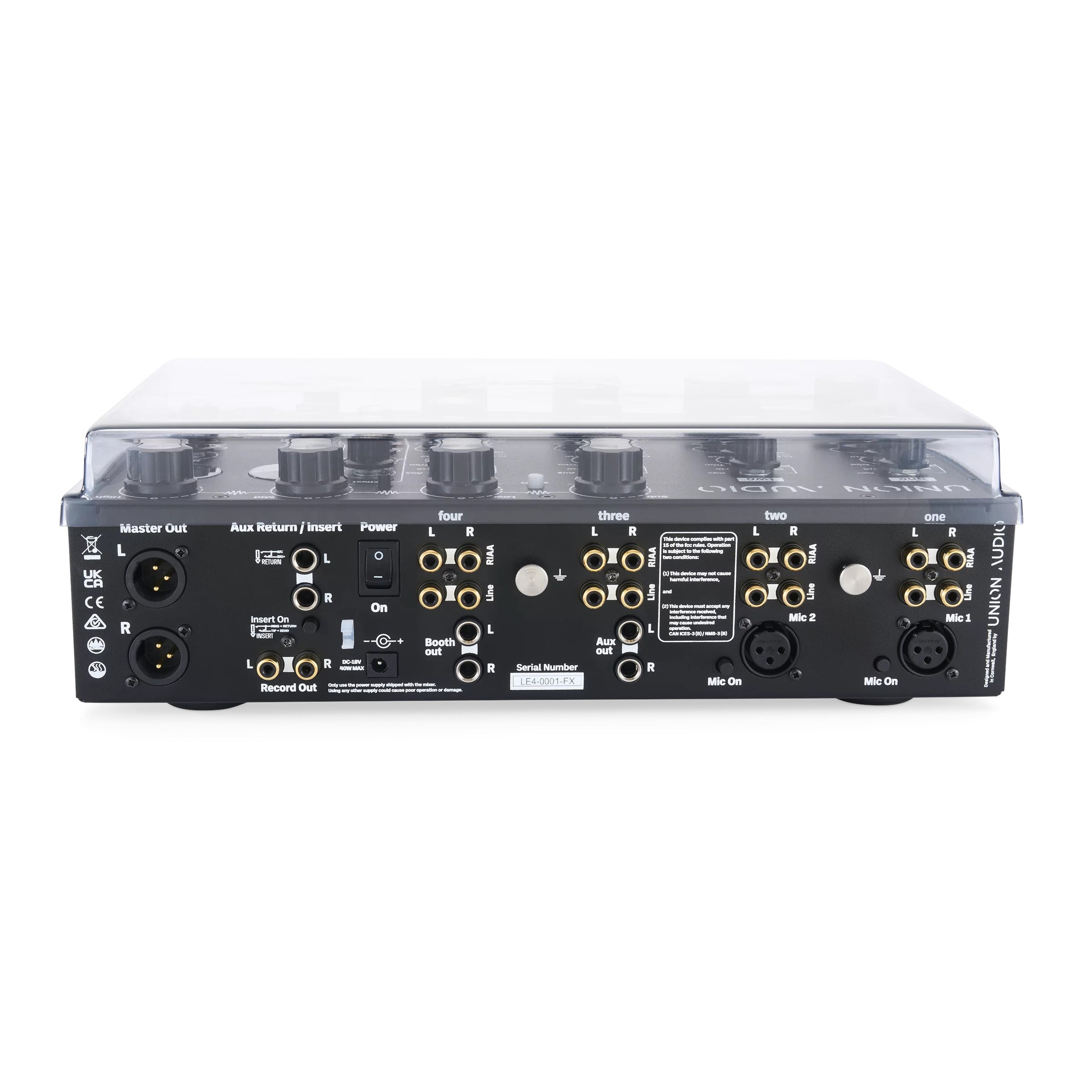 Decksaver stofkap voor Union Audio Orbit.4 LE & Orbit.4 LE FX