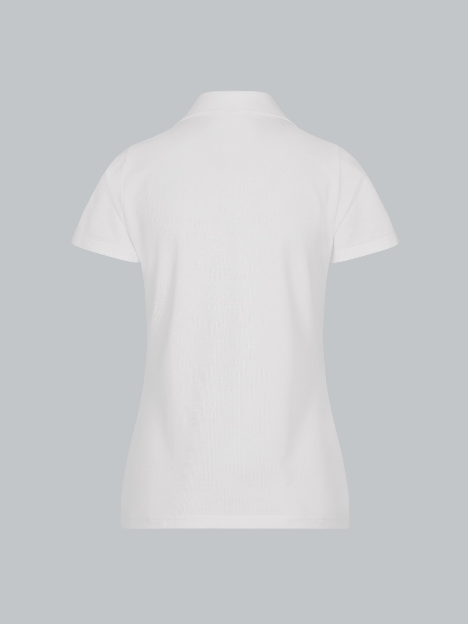 Poloshirt ohne Knopfleiste Weiss