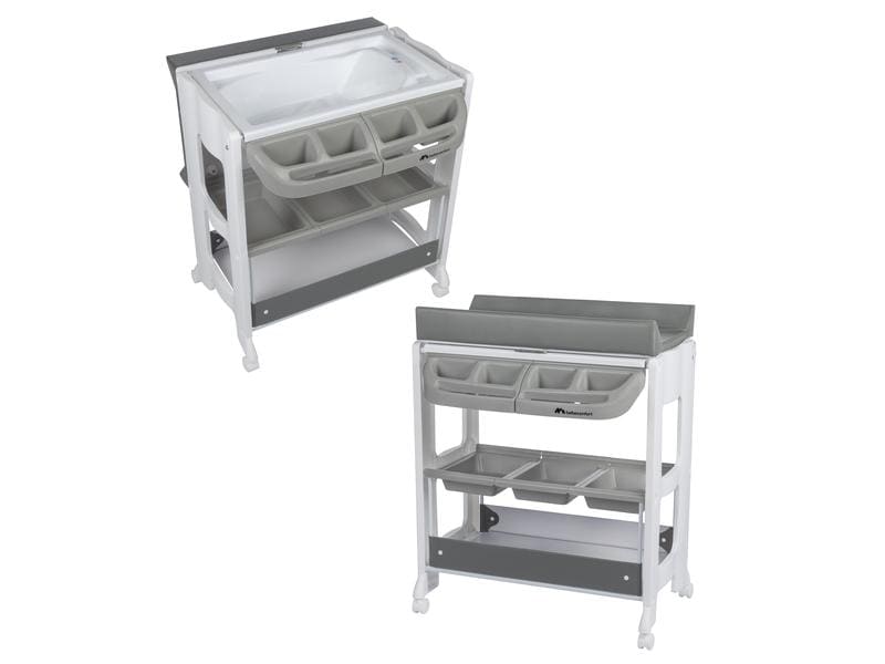 Bebeconfort Wickeltisch Dolphy Gray Mist Funktionale Wickelkommode