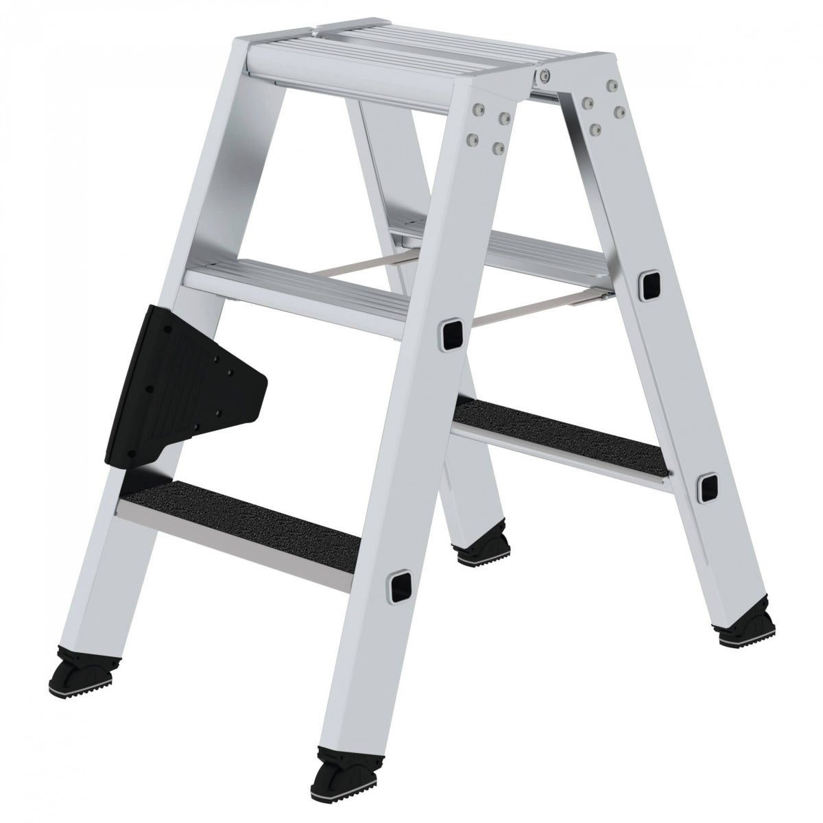 MUNK trapladder, aan beide zijden toegankelijk, met clip-trede R13, 2x3 treden