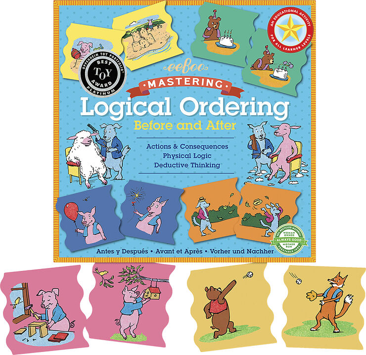 eeBoo eeBoo - Leg & Lær puslespil - Logisk orden