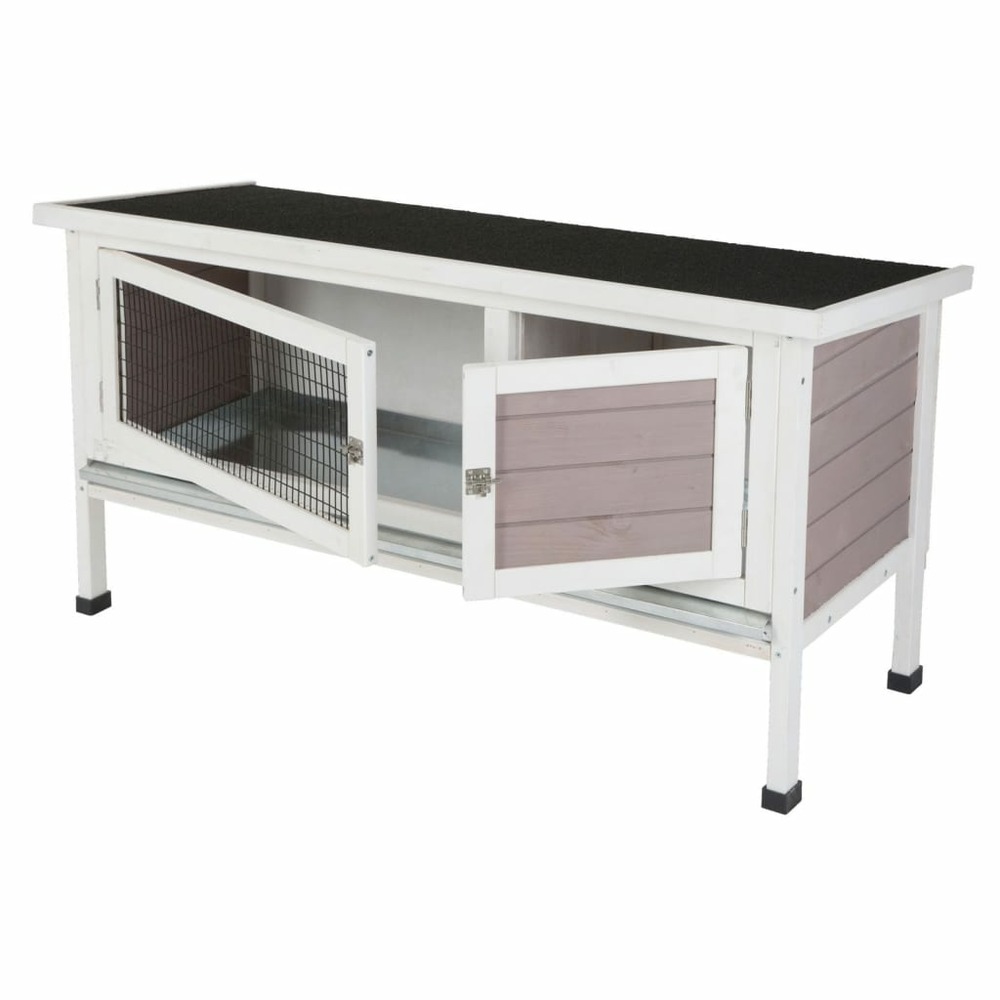 Cabane pour rongeurs freddy 116x45x62 cm bois vitrifié