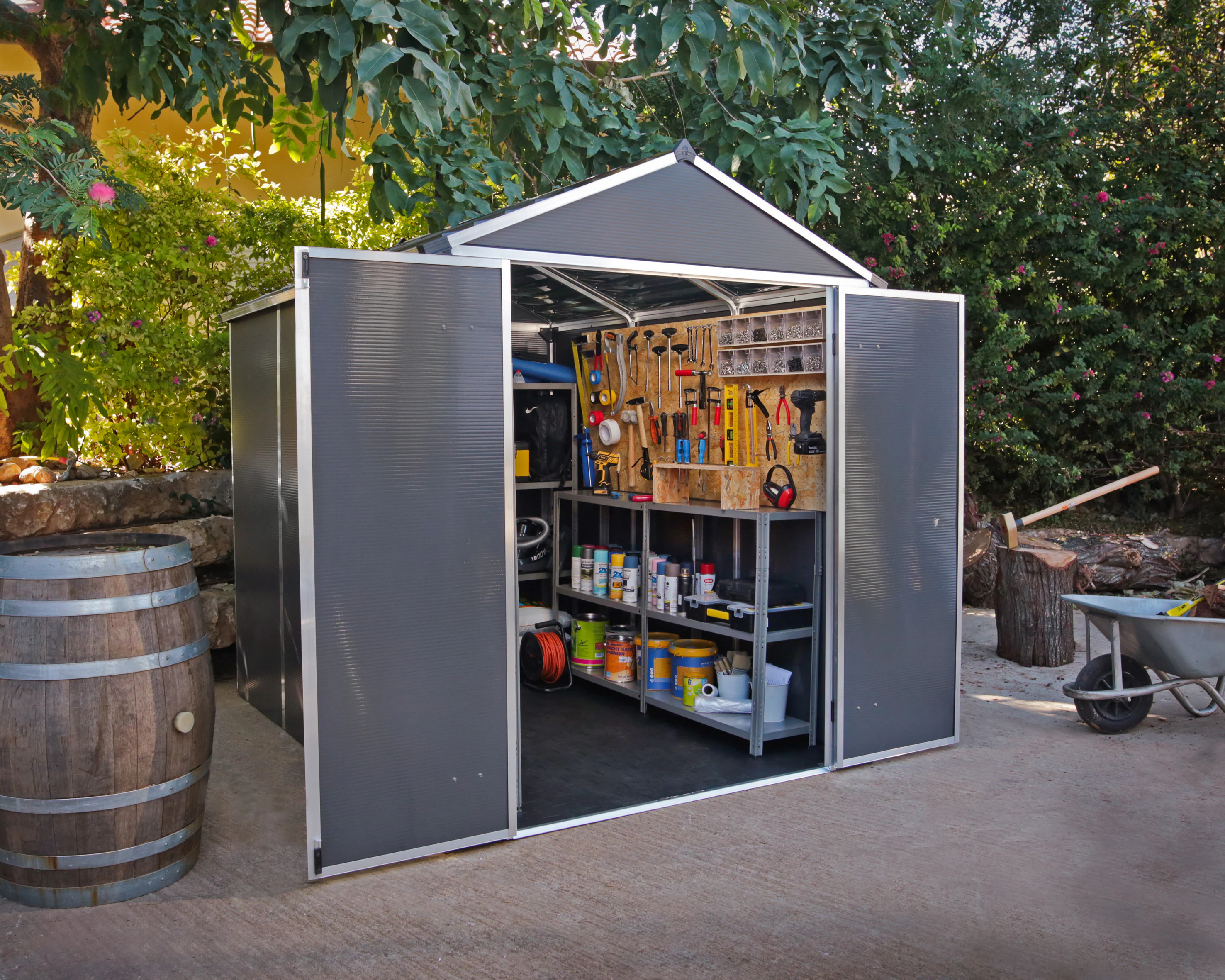 Canopia Rubicon Gerätehaus, anthrazit229x185x217 in cm