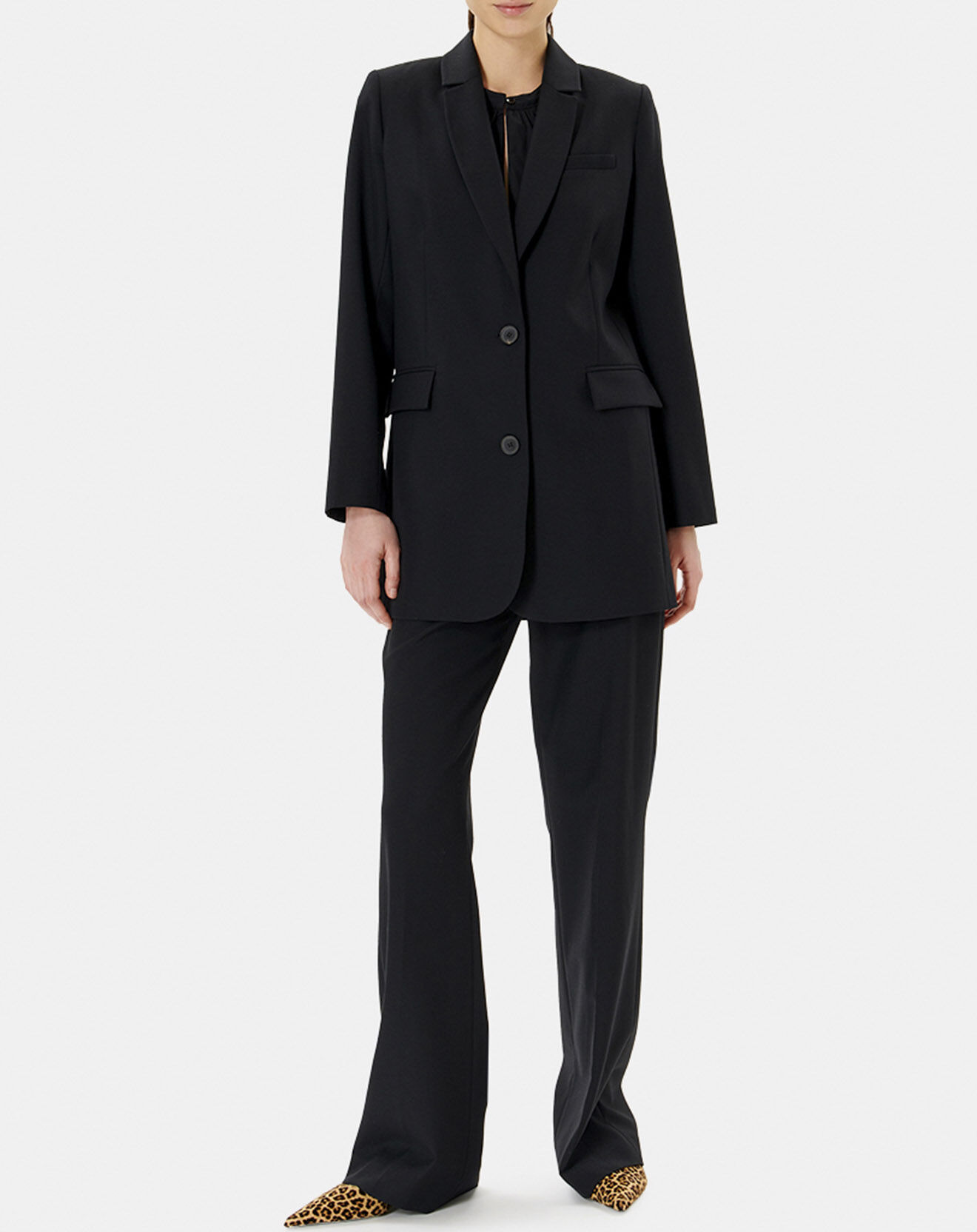 Zapa Veste en Laine mélangée Victorine noire