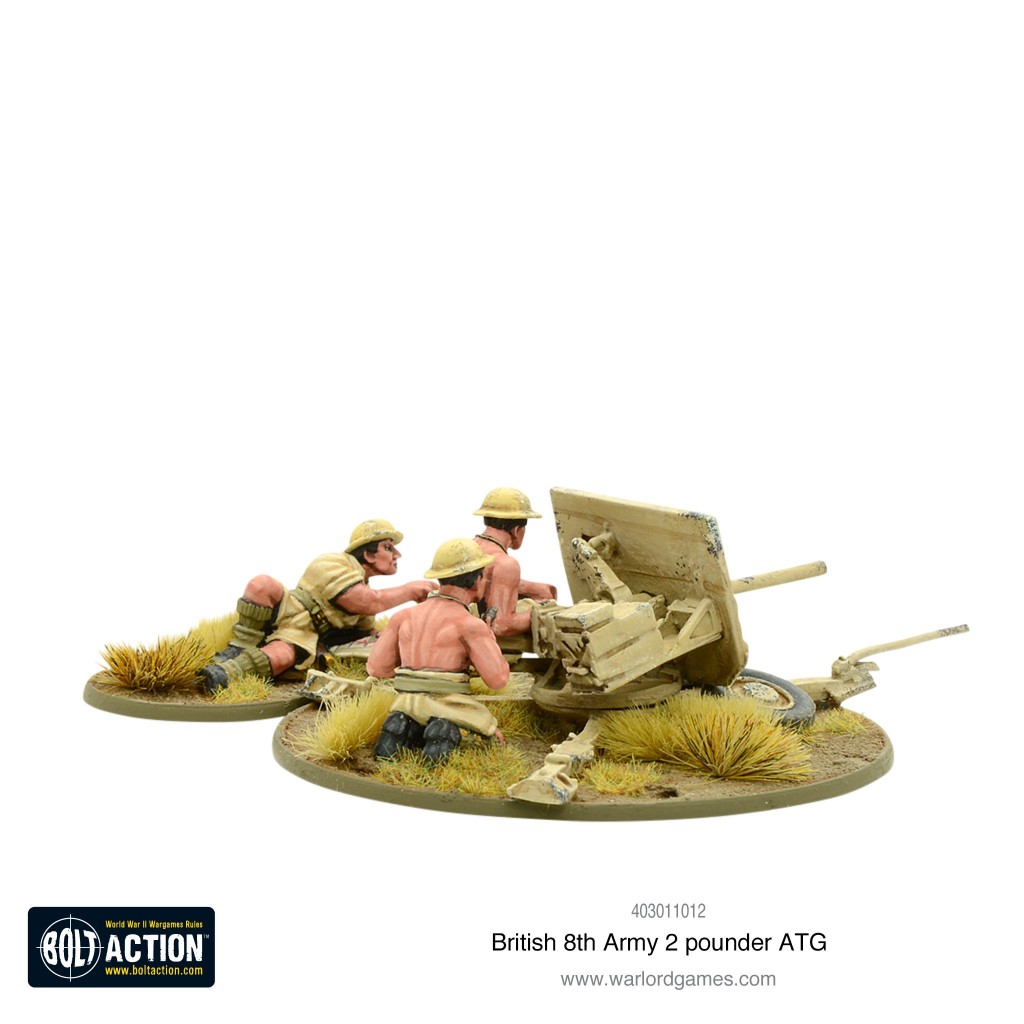 Bolt Action - British - 8th Army 2 Pounder ATG