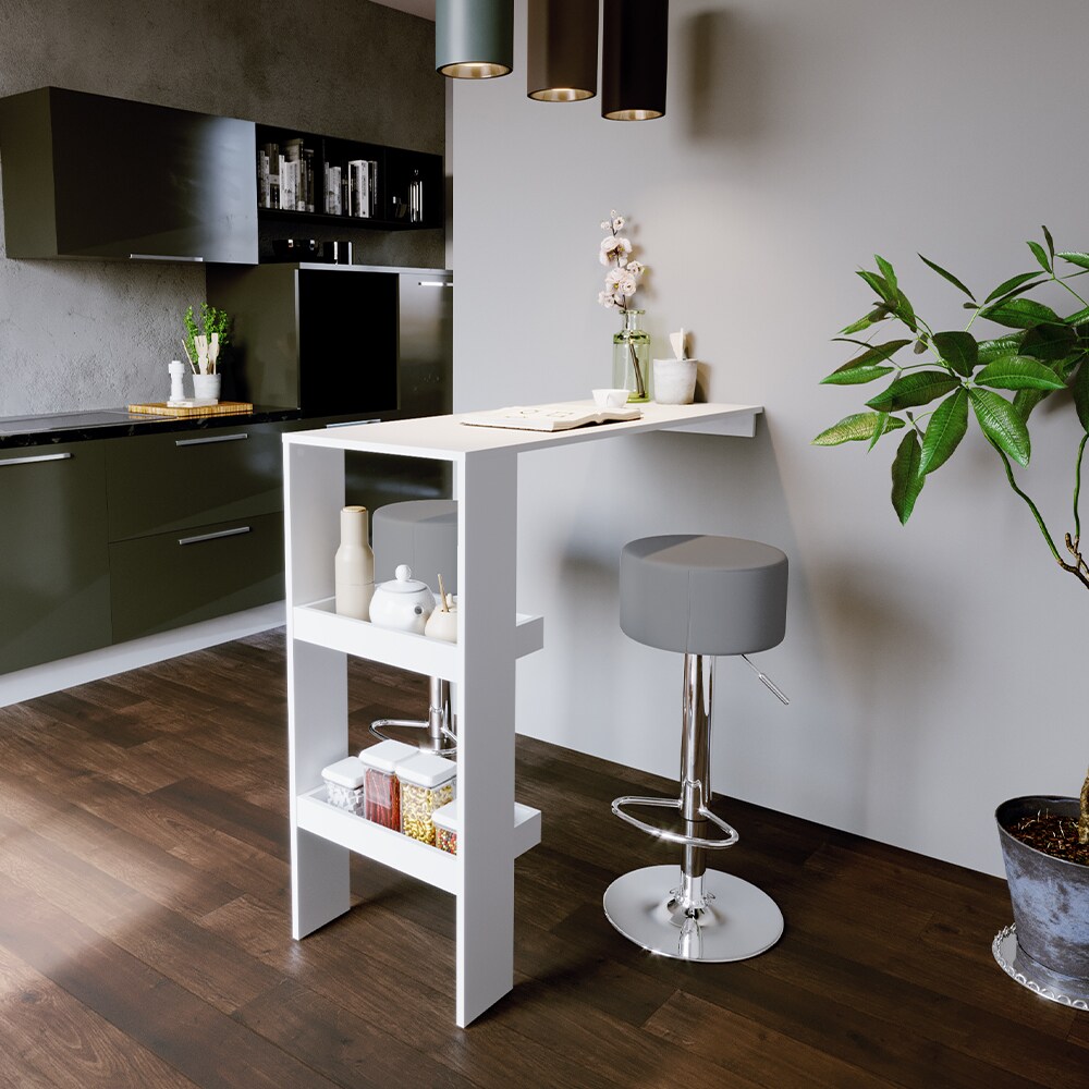 Vicco Design Barhocker 2er Set Grau Schminkhocker höhenverstellbar Drehstuhl