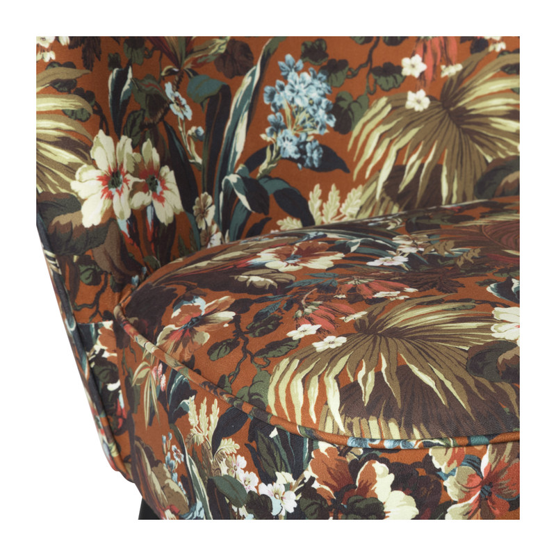 Fauteuil Frida - gebloemd - 77x69x60 cm
