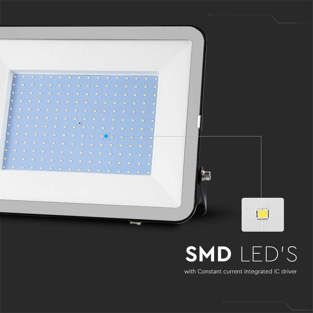 Zwarte LED-schijnwerpers - Samsung - IP65 - 200W - 17540 lumen - 4000K - 5 jaar