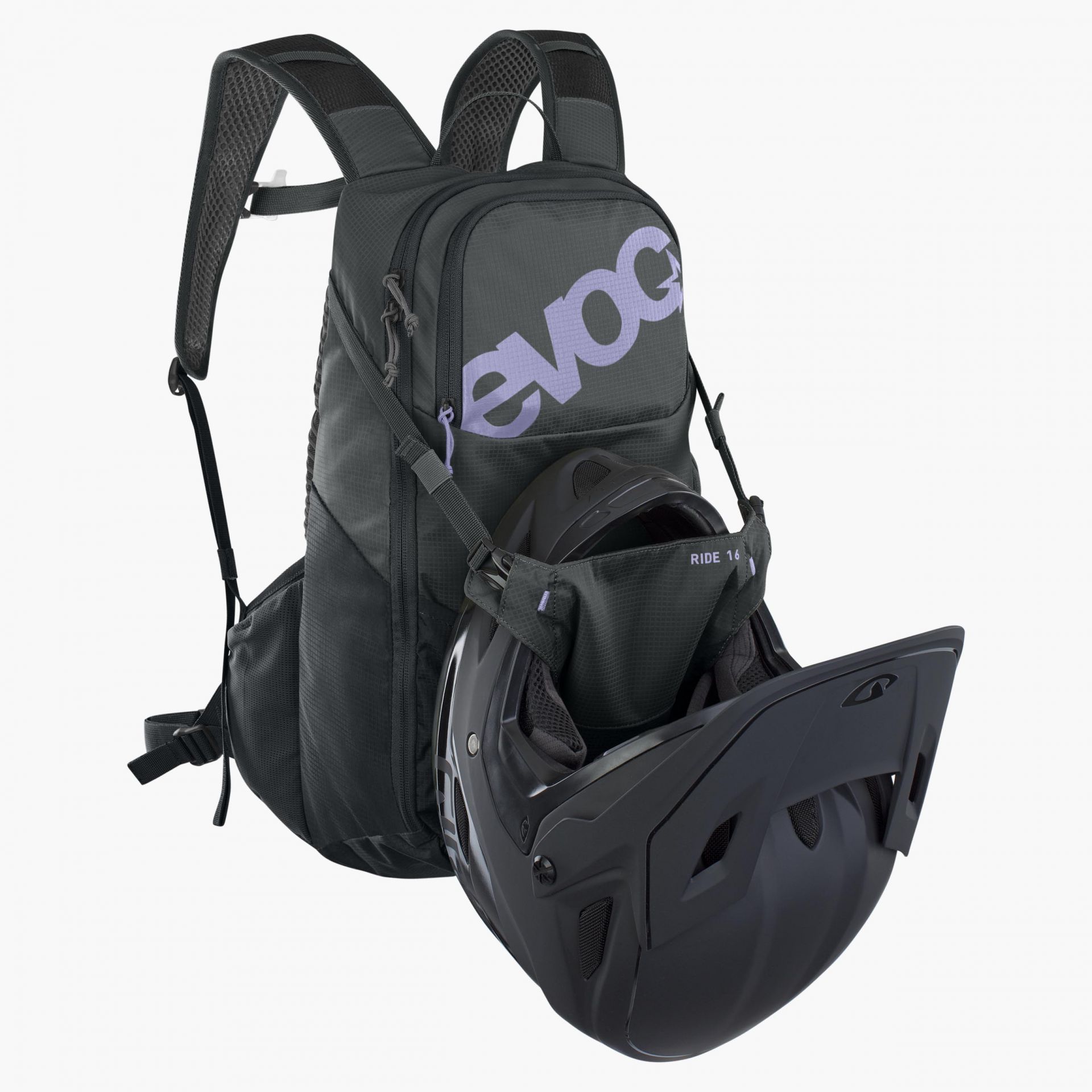 EVOC Ride 16 Rygsæk Sort/Lilla