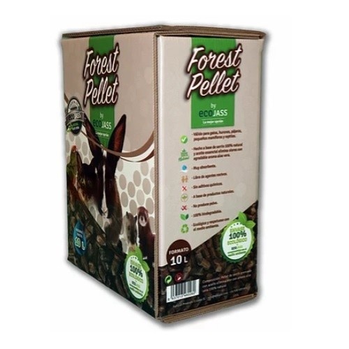 Cama de fibra vegetal para pequenos animais com aroma de Aloe Vera