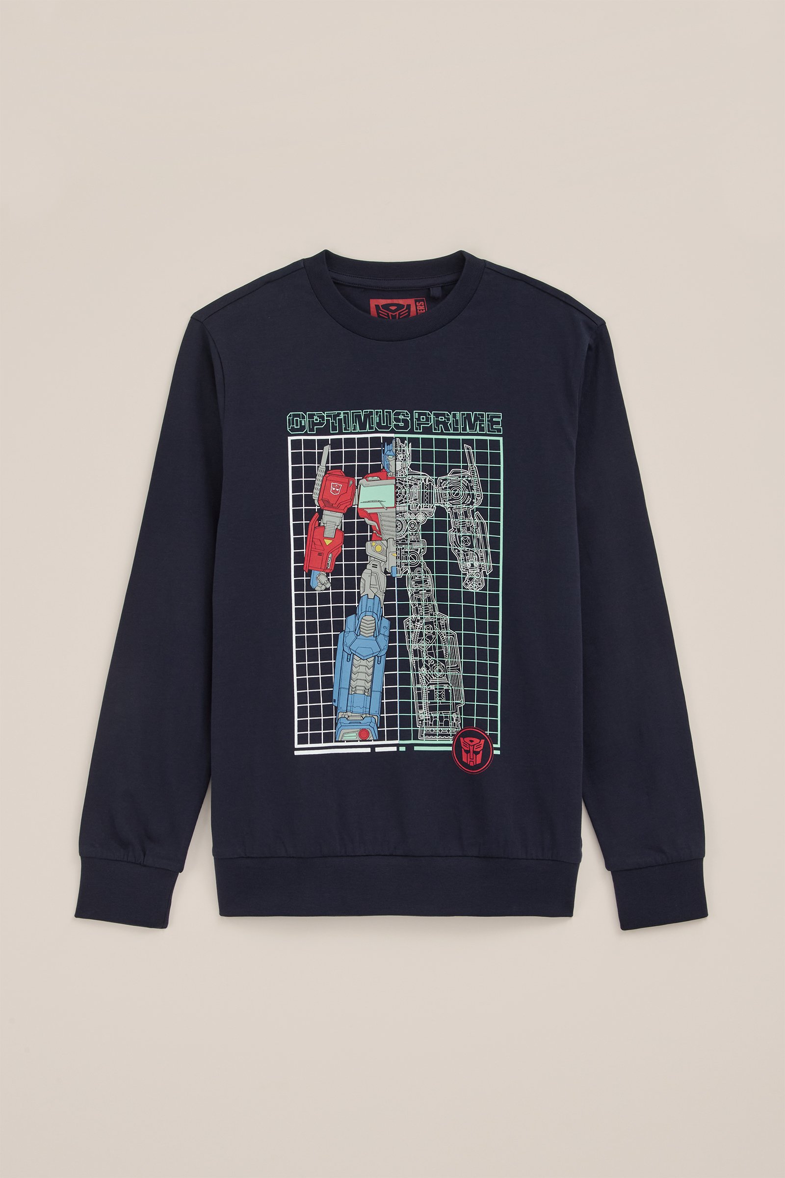 Jongens T-shirt met opdruk WE Fashion Donkerblauw