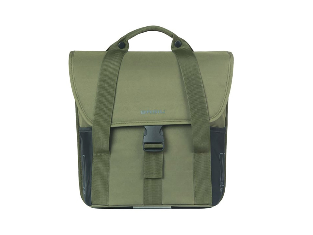 Basil Go enkele fietstas 16 Liter - Dark Green