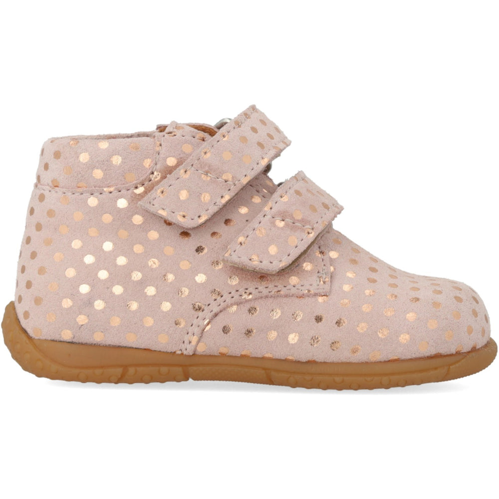 Køb Angulus Rose Copper Dots Barnets Første Sko