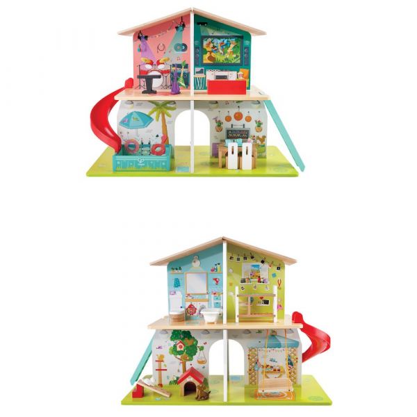 Hape Casa De Bonecas Rock & Slide Red
