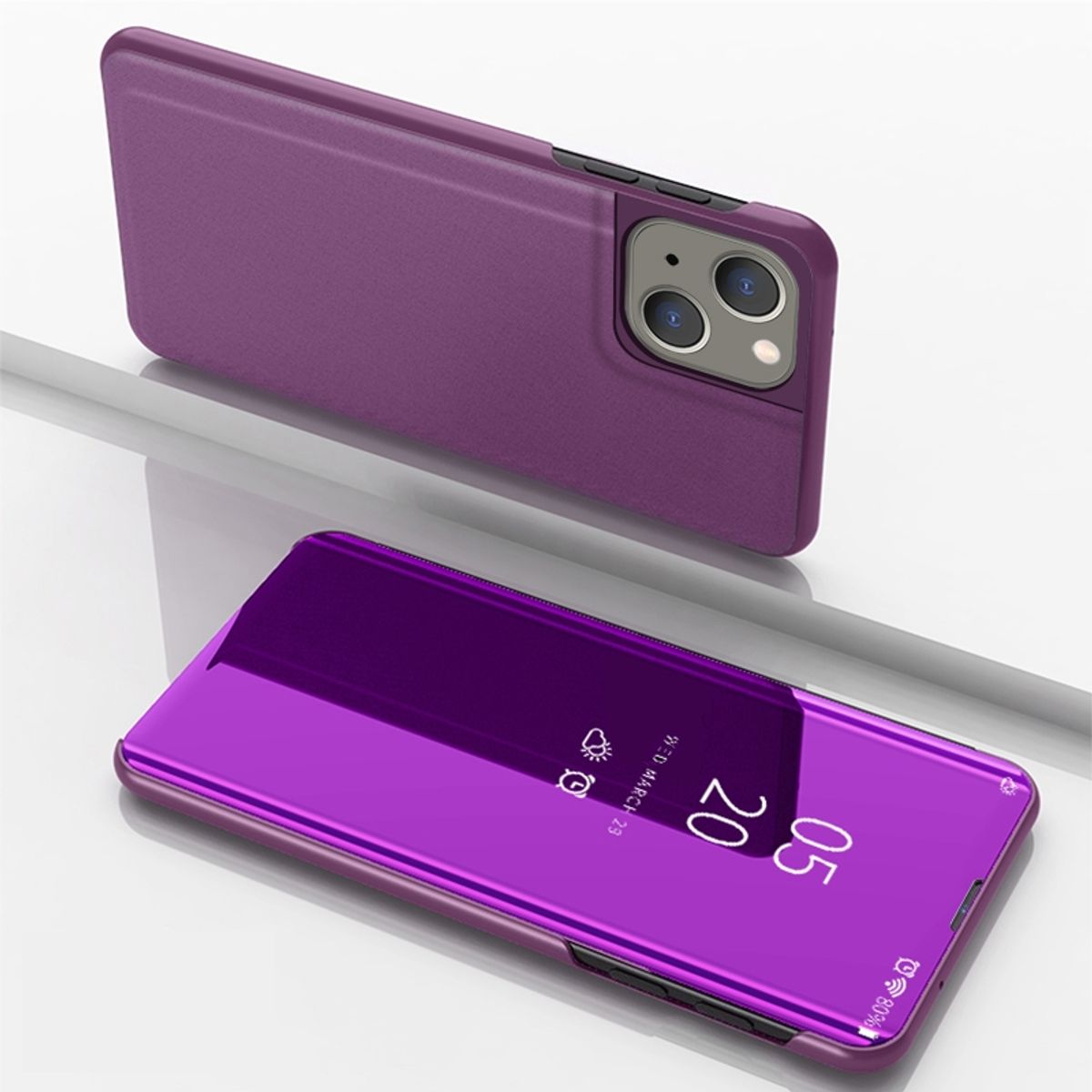 Hülle für Apple iPhone 15 Handy Schutz Case Cover Flip Klapp Tasche Etuis Bumper