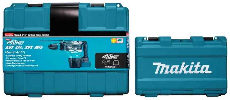 Makita HR005GZ04 40V Max Combihamer body in koffer met stofafzuiging en AWS zender