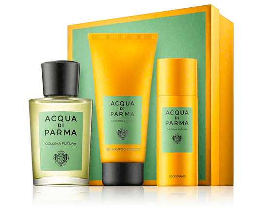Acqua di Parma Colonia Futura Set mit 2x Pflege 100ml-75ml-50ml