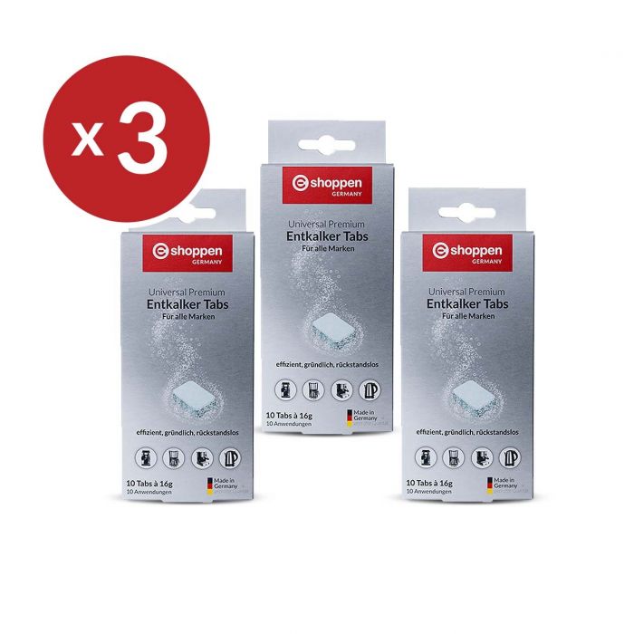 eShoppen 3er Set Entkalker Tabs á 10 Stck.