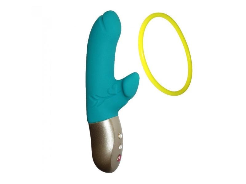 Fun Factory Vibrator Amorino petrol 17.6 cm Hochwertiger Rabbit Vibrator
