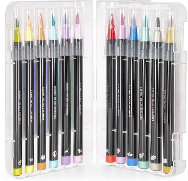 Brush Markers Pastellfarger 12-pack Legami