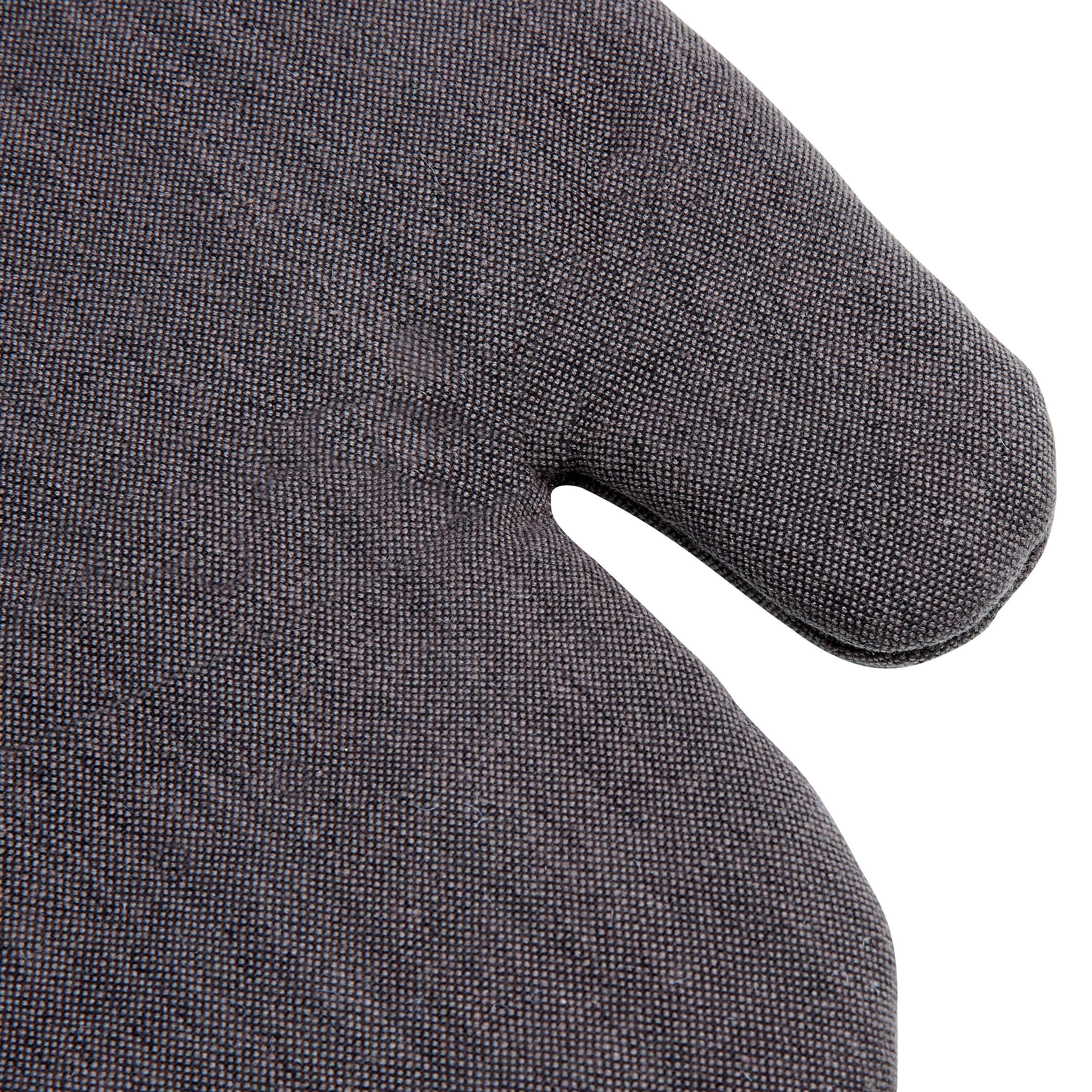 MIRENA Ofenhandschuh- / Topflappen-Set - Anthrazit / B: 20.0 cm x H: 32.0 cm