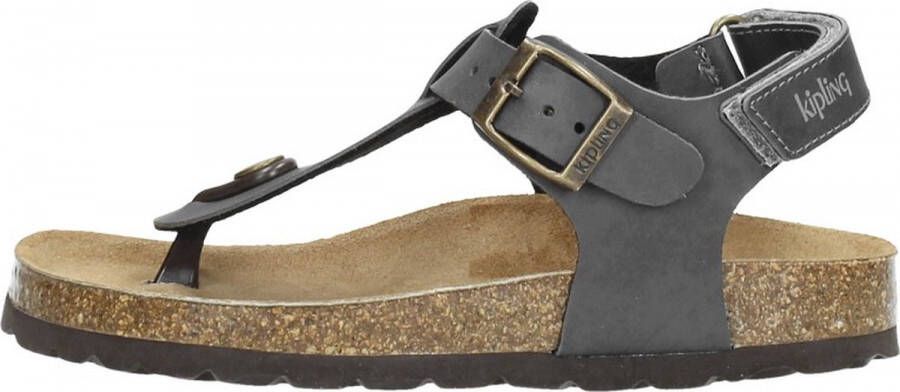 Kipling Juan 3 sandalen grijs Imitatieleer Effen 32