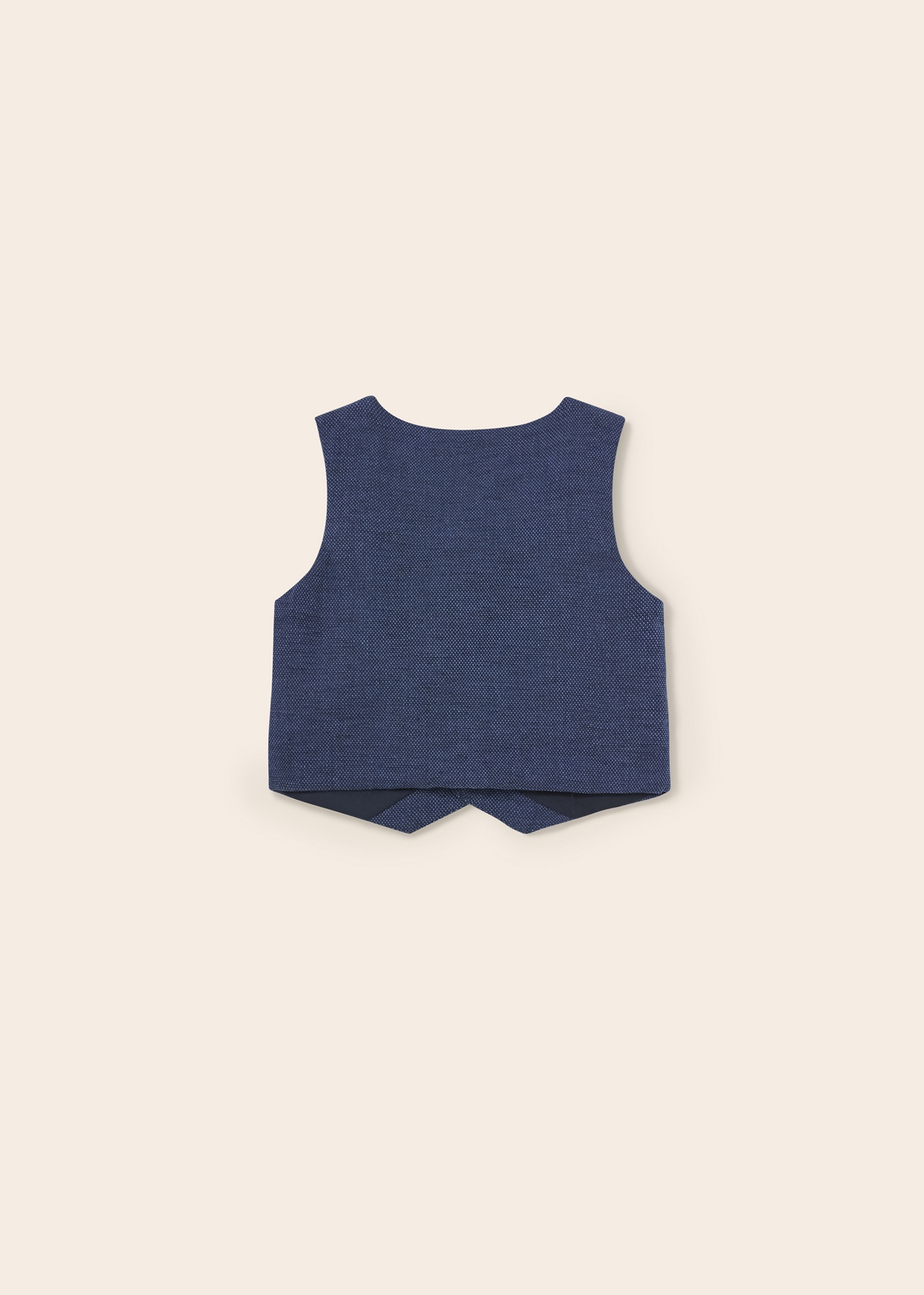 Colete de linho estampado para bebê