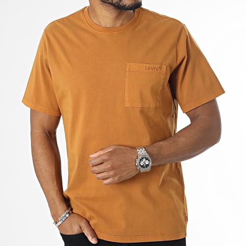 Tee Shirt Poche A3697 Camel
