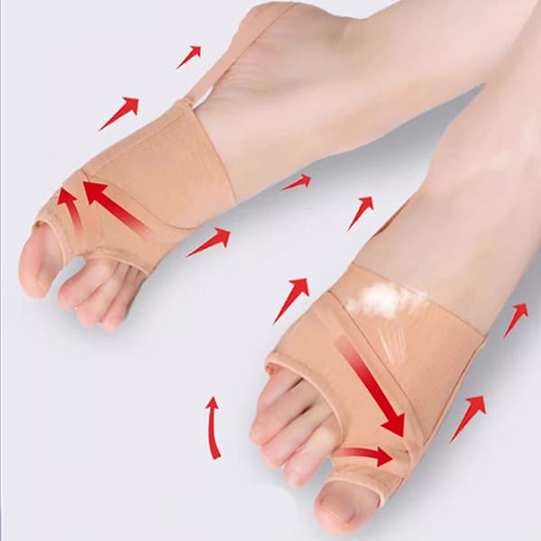 INF Hallux Valgus Korrigerer, Pustende Skinne for Tåretting og Bunionslindring