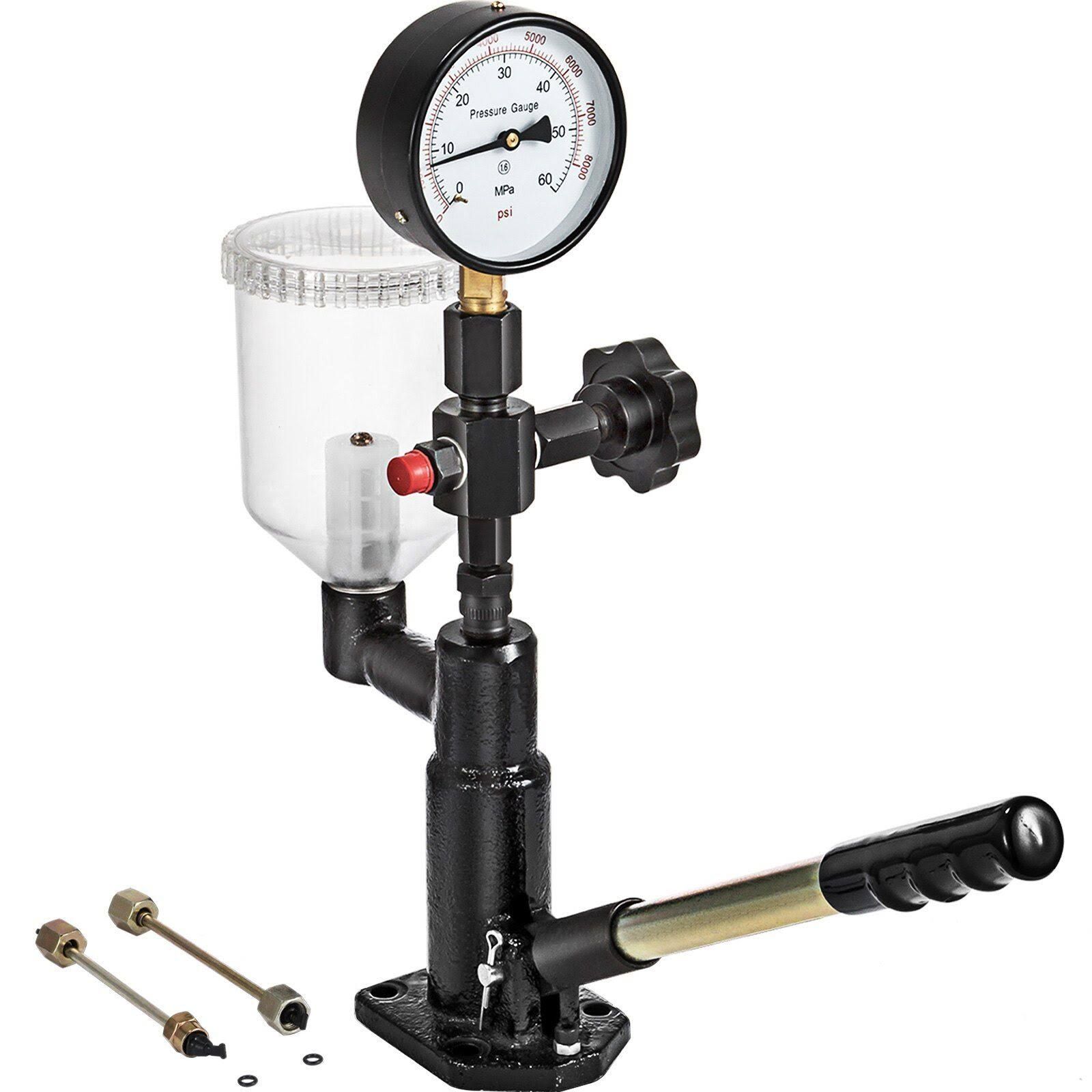 VEVOR Diesel Einspritzdüsen Tester Abdrückgerät Injektor Manometer 600