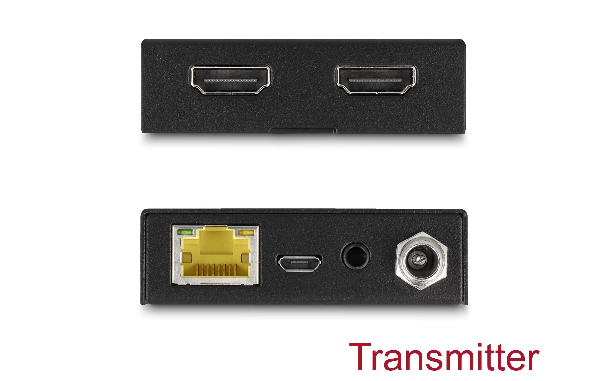 Extender Set über Cat.6 Kabel 4K 60 Hz 50 m<br>Delock HDMI Extender Set über Cat.6 Kabel 4K 60 Hz 50 m
