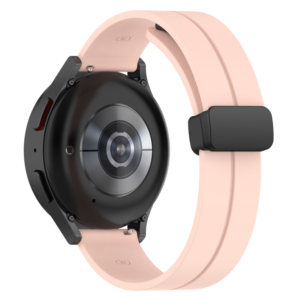 Samsung Galaxy Watch 4 Classic (42mm) Magnet Silikon Armband Split Design (Gelenkumfang: 180 - 220mm) - Rosa