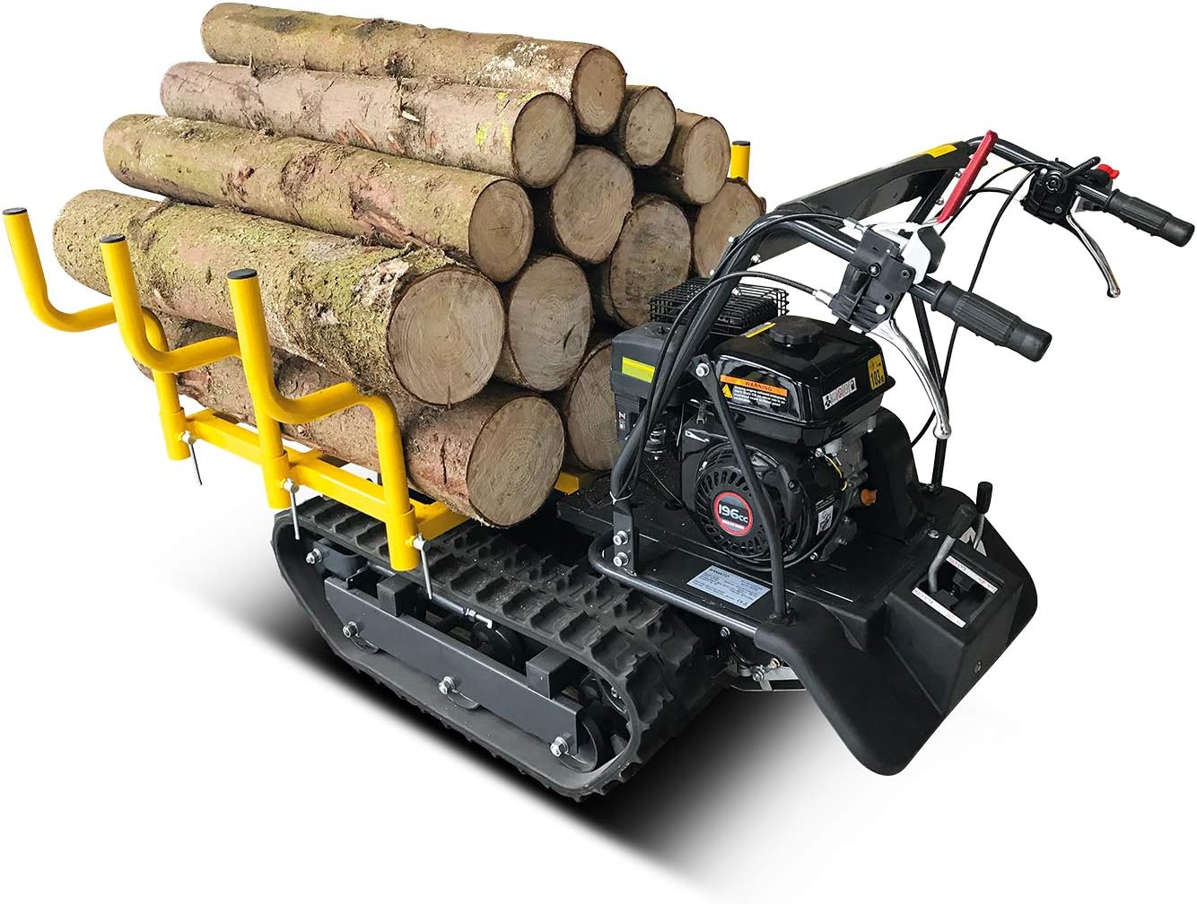 BAMATO Mini Raupendumper MTR-300H | Zuladung: bis 300 kg | 6,5 PS Leistung | 6 Vorwärts- und 2 Rükwärtsgänge | 110mm Bodenfreiheit| Schubkarre Minidumper Dumper