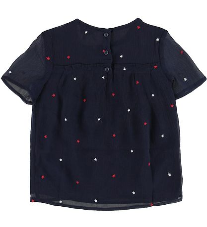 Tommy Hilfiger T-shirt - Star EmbroideRød - Blåck Iris