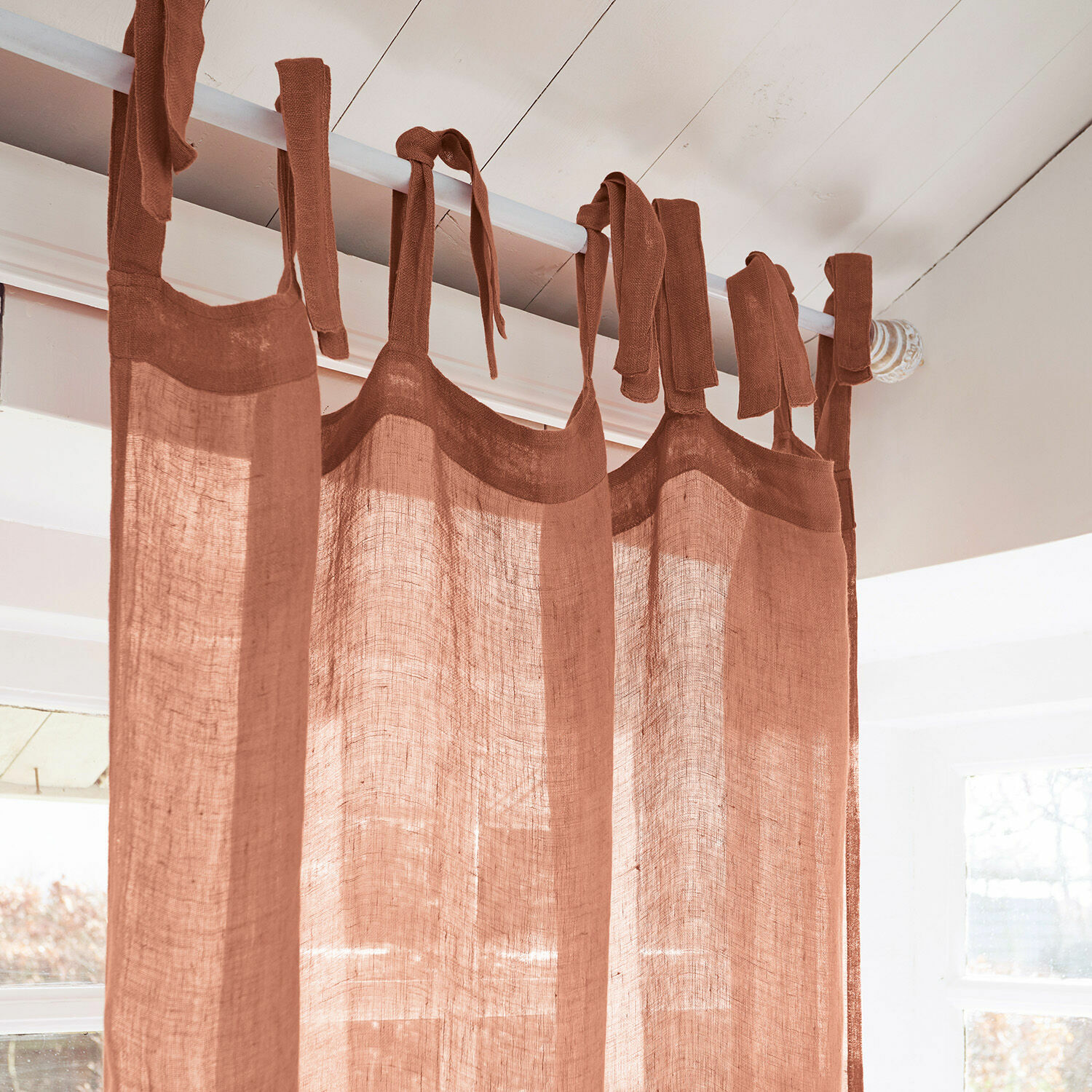 Gardine 2er Set Lyon orange