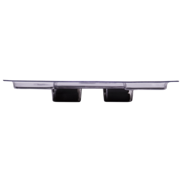 CANDO hoge plint eindstuk clip zwart 1,6 x 14,3