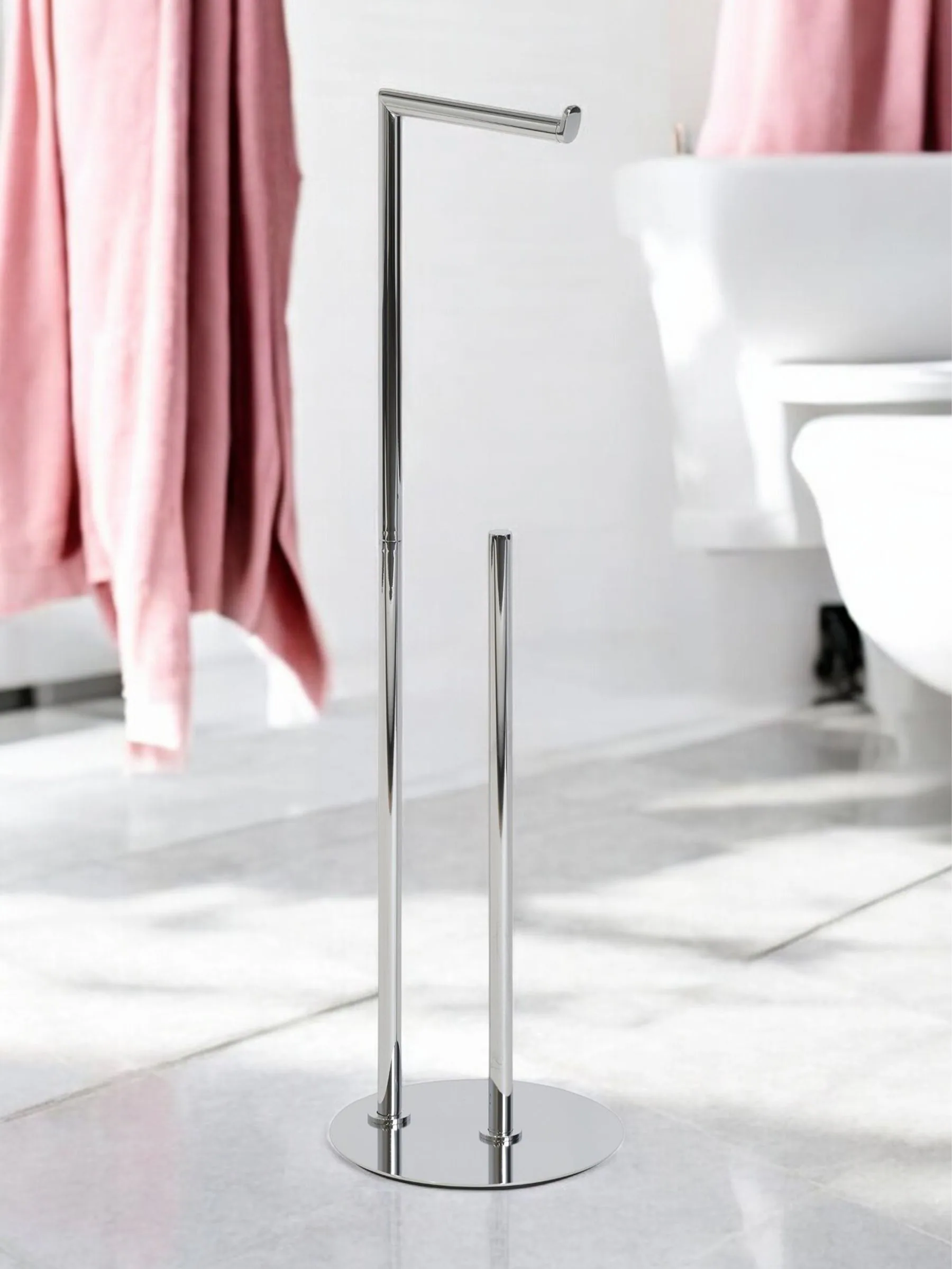 Showerdrape Belgravia Toilet Roll Holder & Spare Combo
