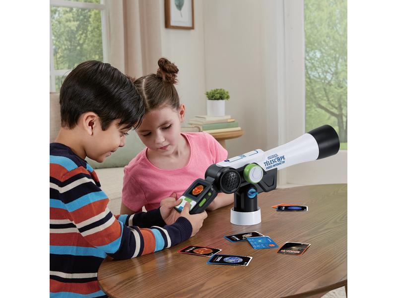 Vtech Genius XL Téléscope Vidéo interactif -FR- Digitales Teleskop auf Stativ inklusive NASA-Inhalten und Sammelkarten
