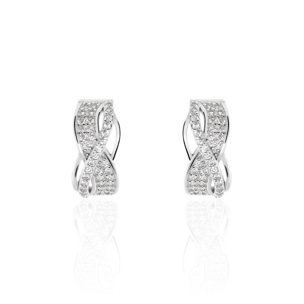 Créoles Hallinskidi Argent Oxyde De Zirconium