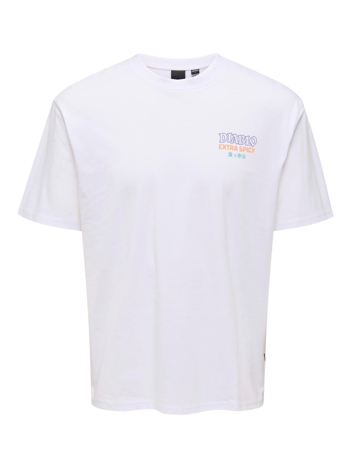 ONSKEANE T-shirt Bright White