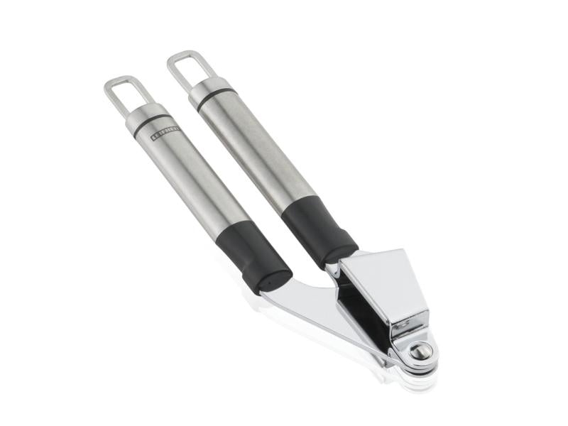 Leifheit Knoblauchpresse ProLine Edelstahl Silber/Schwarz Aus hochwertigem Edelstahl