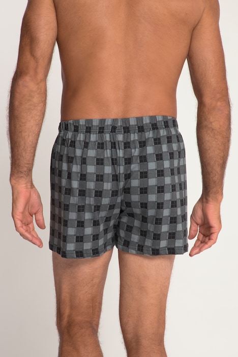 Boxershorts, 2er-Pack, Jersey, Mustermix