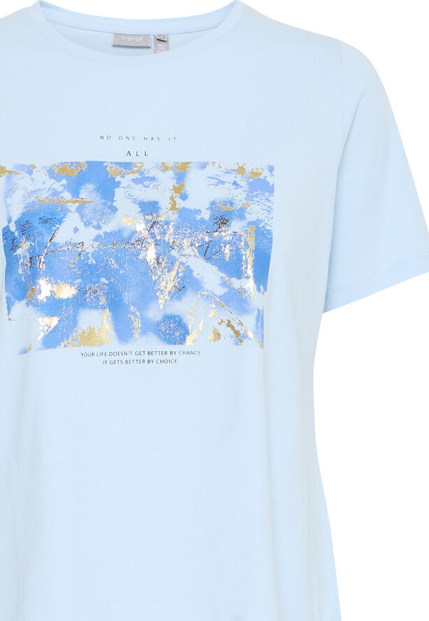 Fransa FRALLI TEE 1 Cool blue